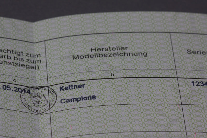 Waffenbesitzkarte (WBK) – Waffe eintragen lassen