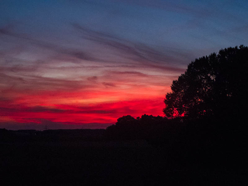 Abendrot – gut Wetterbot