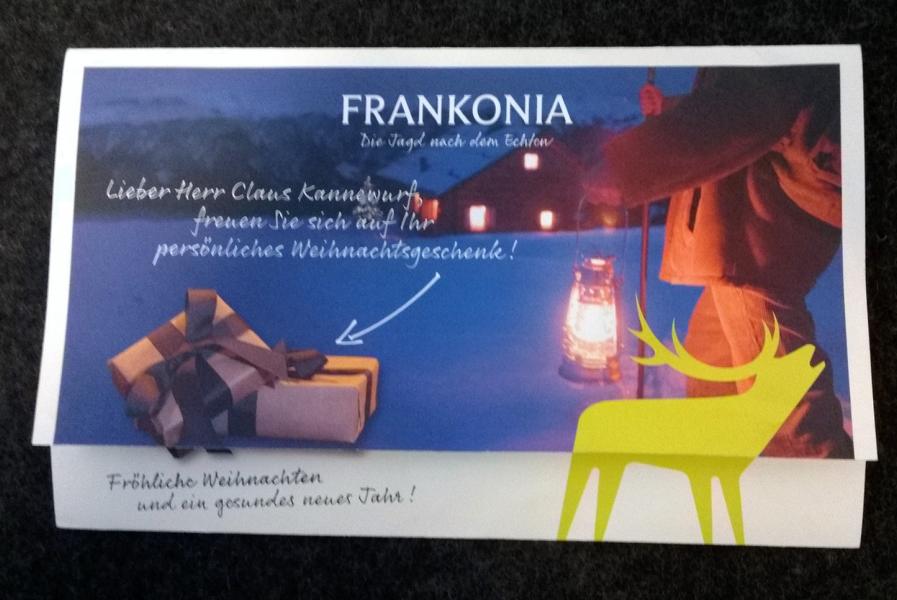 Weihnachtsgeschenk von Frankonia