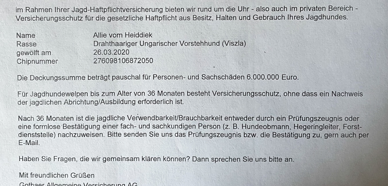 Hundehaftpflicht